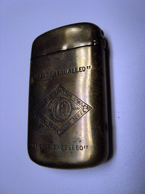 Circa 1900 Rochester Brewing Brass Match Safe, New York