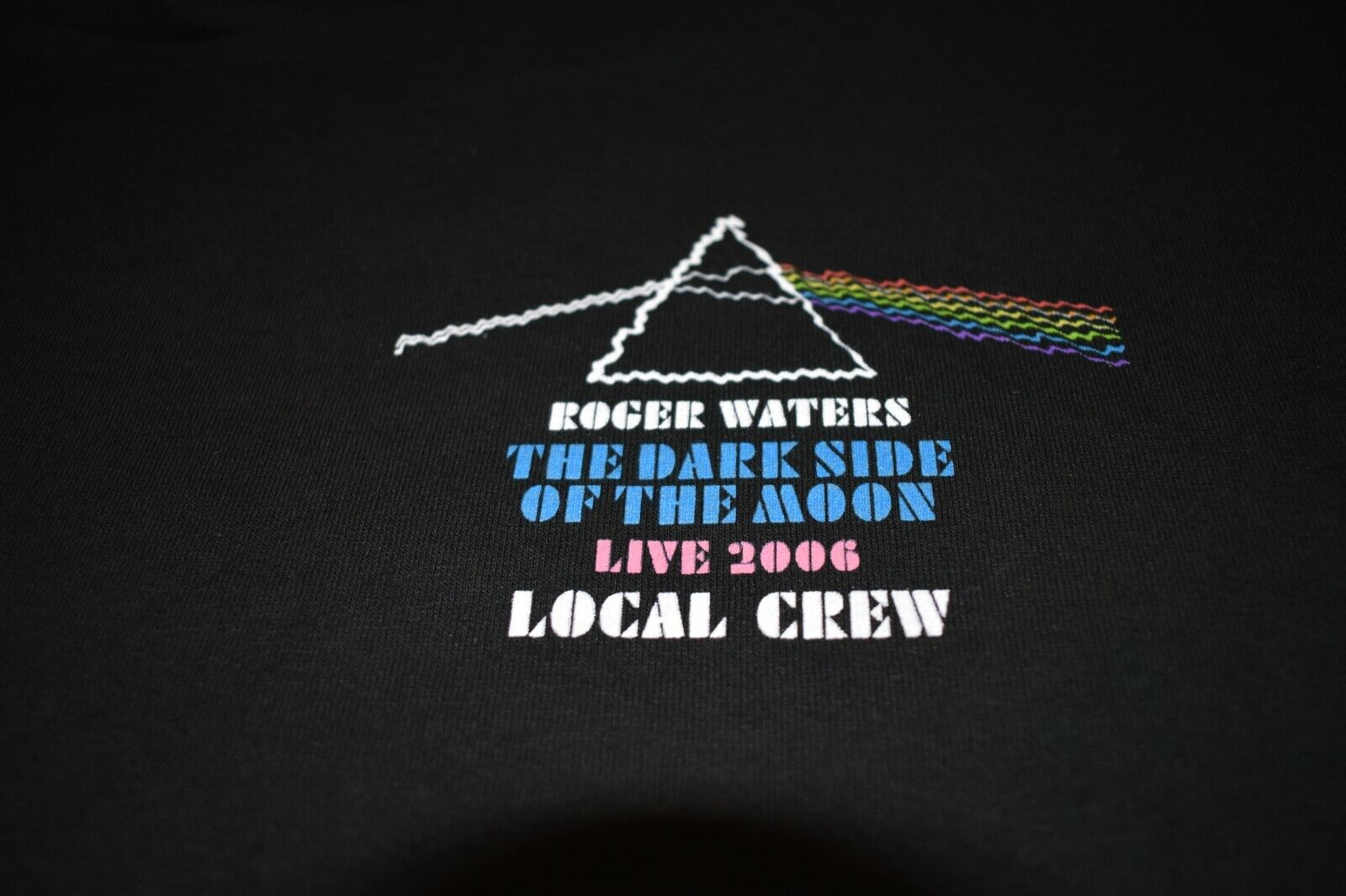2006 2007 Roger Waters Dsotm Tour Local Crew Shirt Xl Pink Floyd