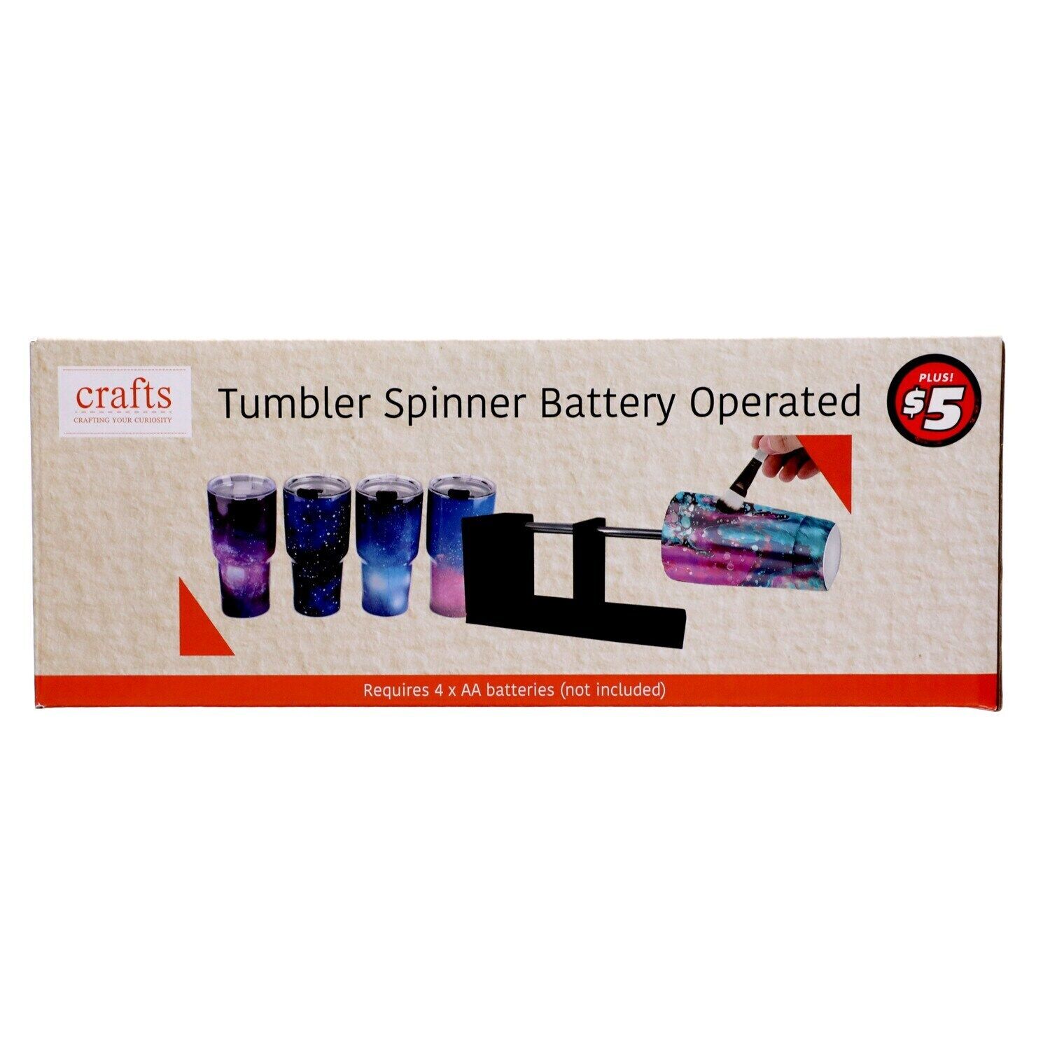 Battery Operated Tumbler Spinner, 14x3x4-in. (pack Of 1)