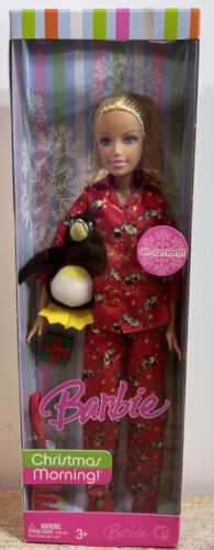 2007 Mattel Barbie "christmas Morning" With Penguin #k8898 Nib
