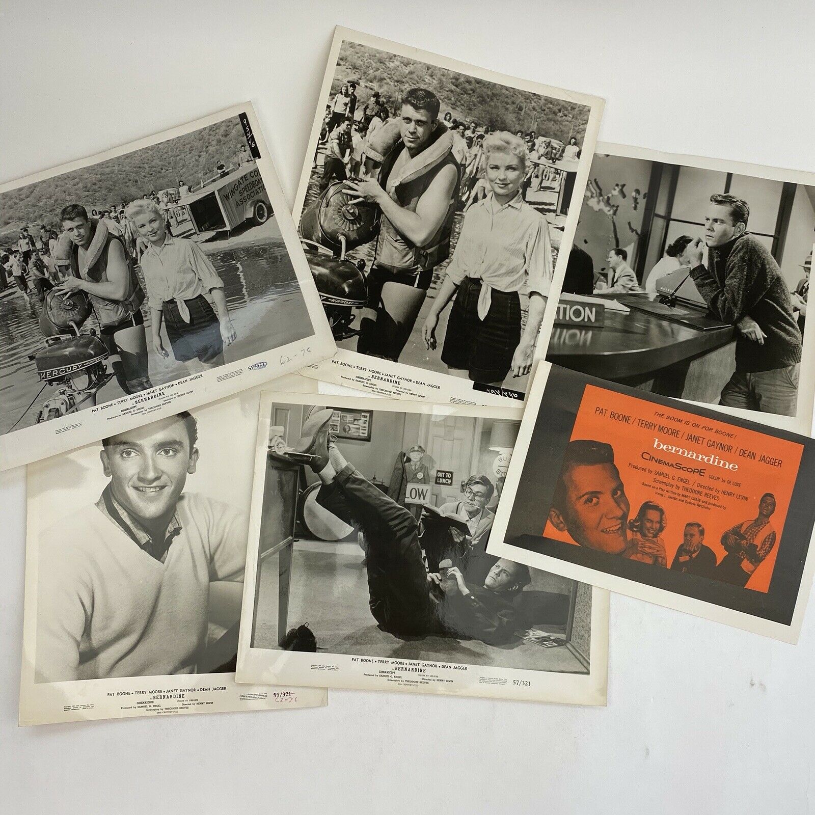 Vintage Press Photos Movie Stills Bernadine 1957 Pat Boone Janet Gaynor