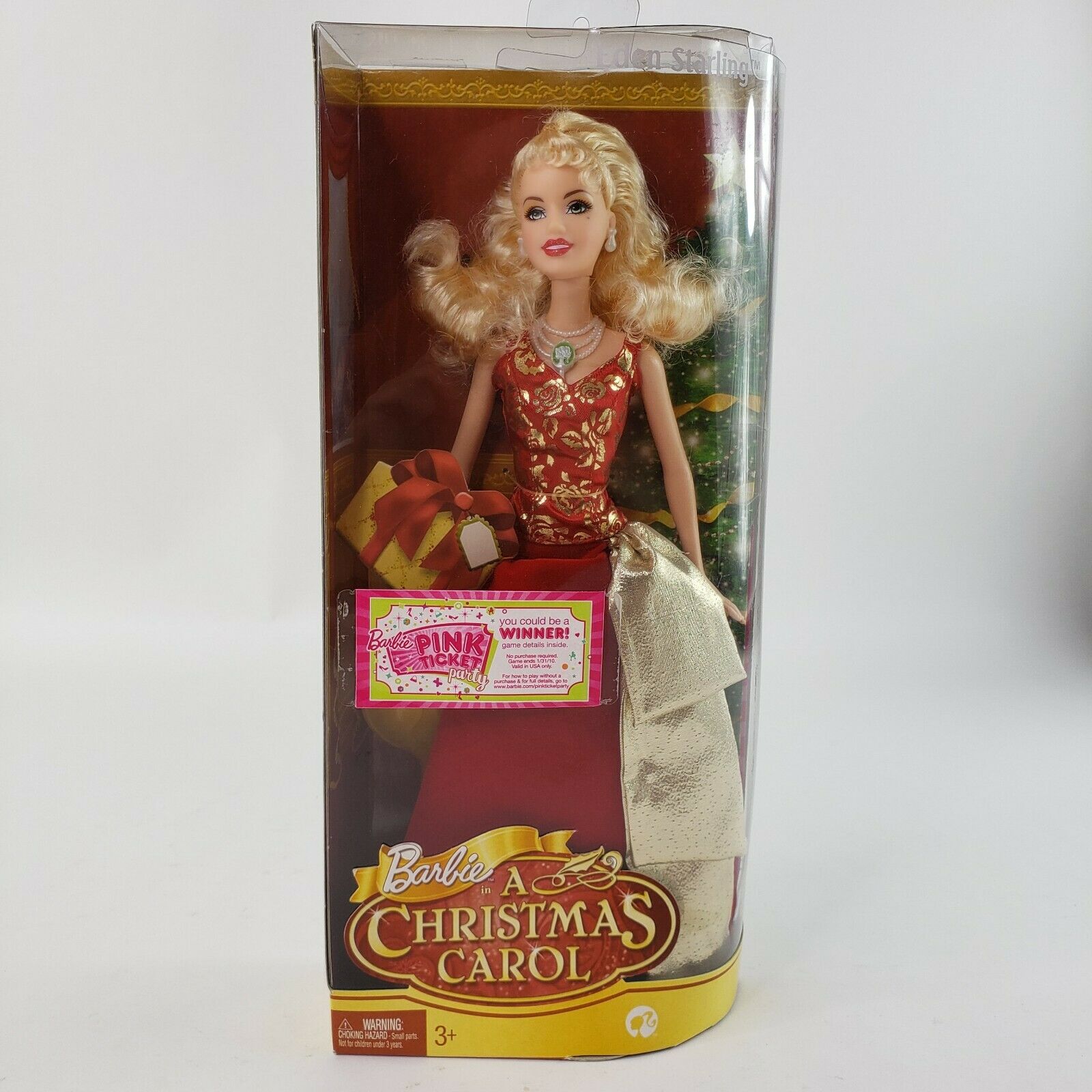 Barbie A Christmas Carol Eden Starling Doll Holiday Tale 2008 Mattel New Sealed