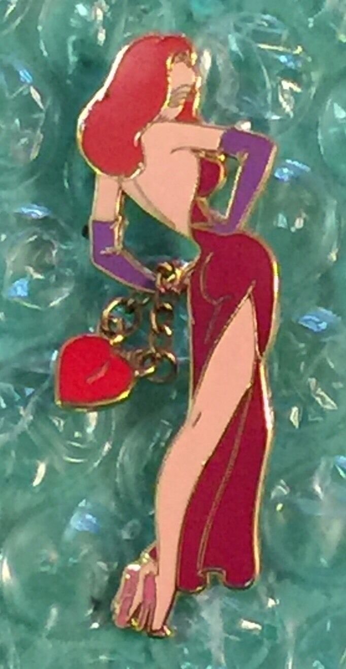 Disney Dlr - Jessica With Dangle Heart Purse Pin