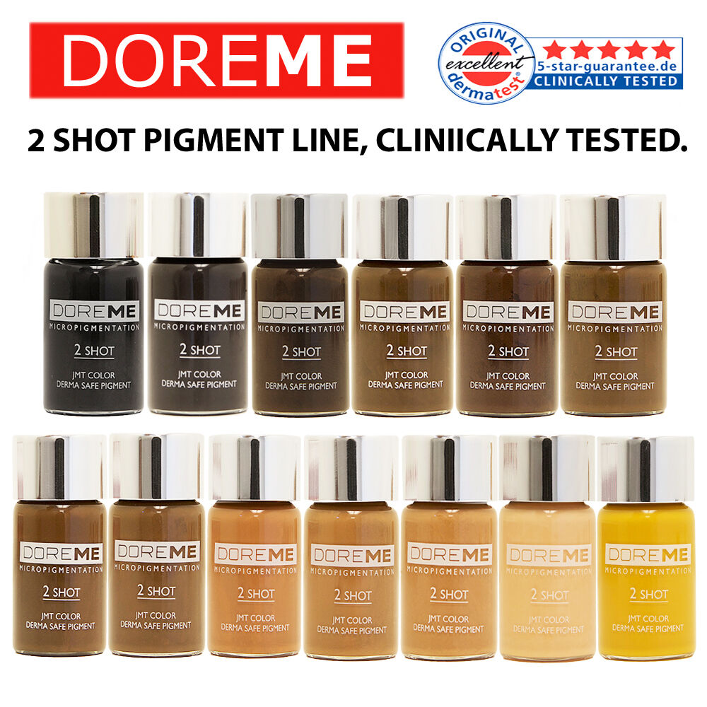 Doreme 2 Shot Manual Permanent Makeup Pigment Ink For Microblading