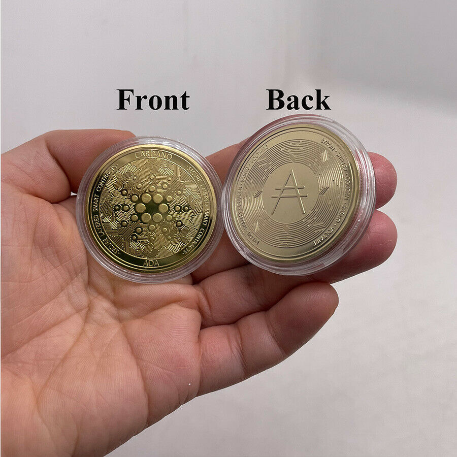 Gold Ada Cardano Crypto Coin Cryptocurrency Collectible Coin Art Collection Coin