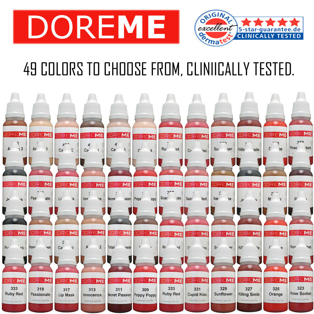 Doreme Permanent Makeup Pigment Ink Color Tattoo Micro Cosmetic Micropigmention