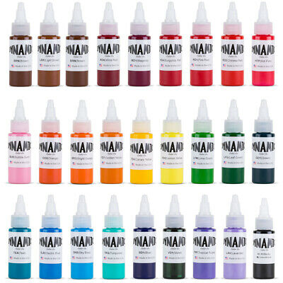 Dynamic Color Tattoo Ink 1oz Red Blue Black White Green Purple Brown Pink Colors