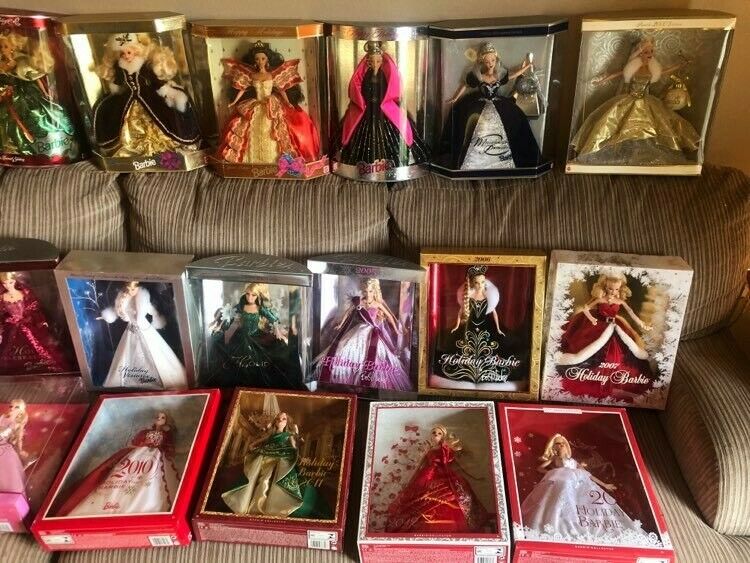 Lot Of Every Mattel Holiday Barbie 1994-2020 still Boxed