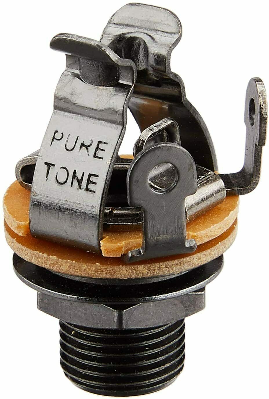 Genuine Pure Tone 1/4" Multi-contact Mono Guitar Output Jack Black Nickel Ptt1bn