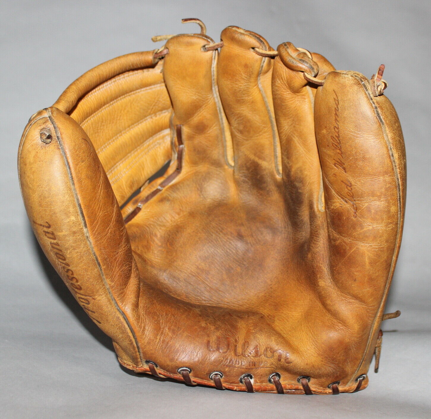 Antique Vintage 1950's Wilson A2078 Ted Williams Leather Baseball Glove