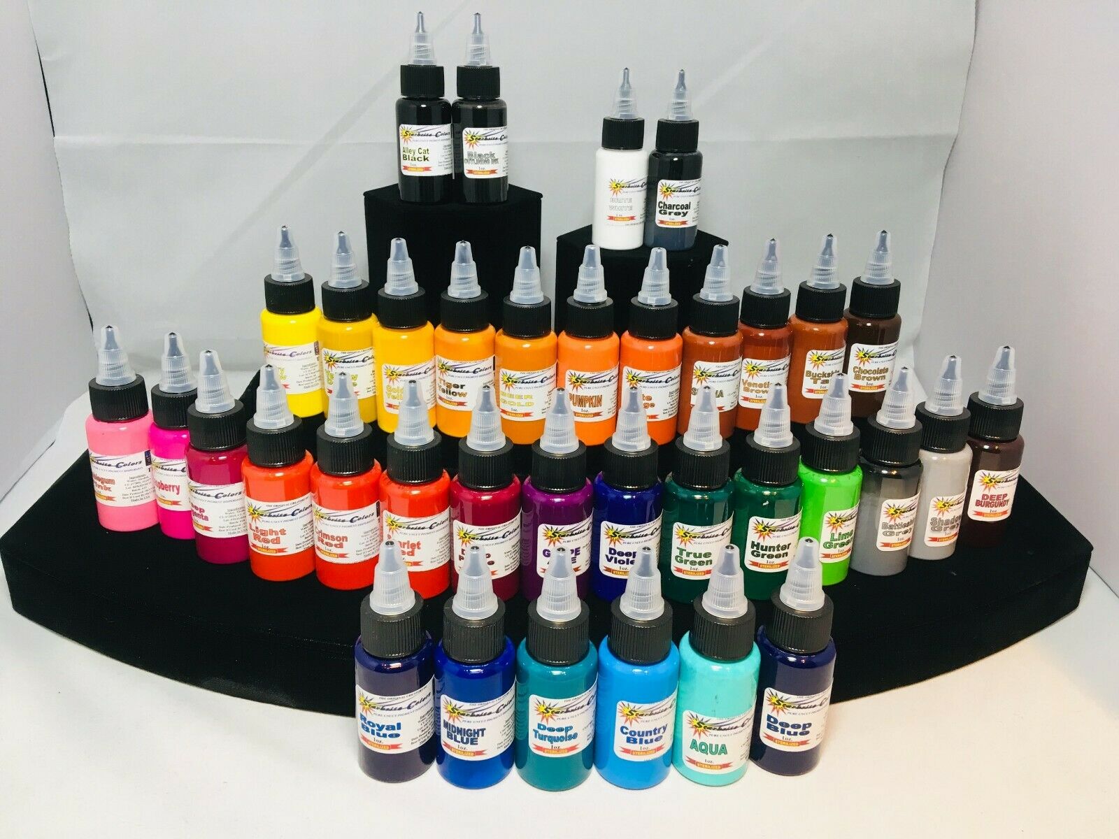 Starbrite Tattoo Ink Black Outlining White All Colors Red Blue Teal Made In Usa