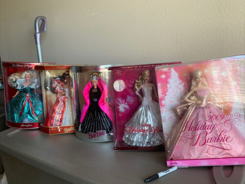 Holiday Barbie Collector Lot Of 5
