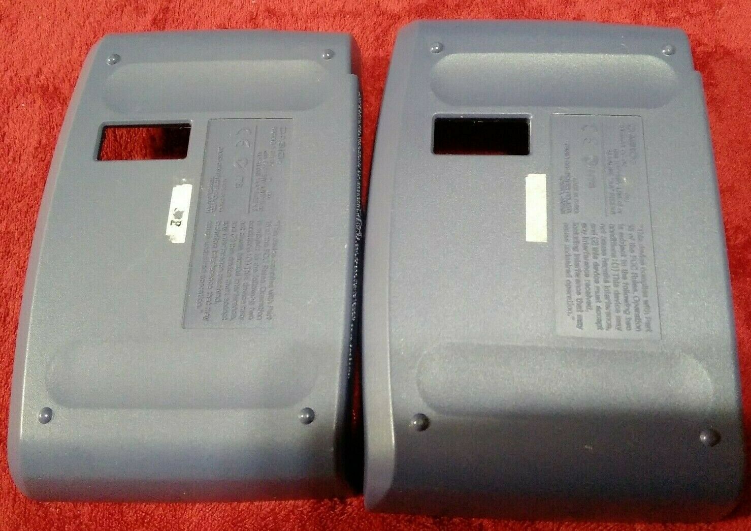 Lot Of 2 Casio Kl-60 Labeler Blue Tape Cartridge Battery Door Cover