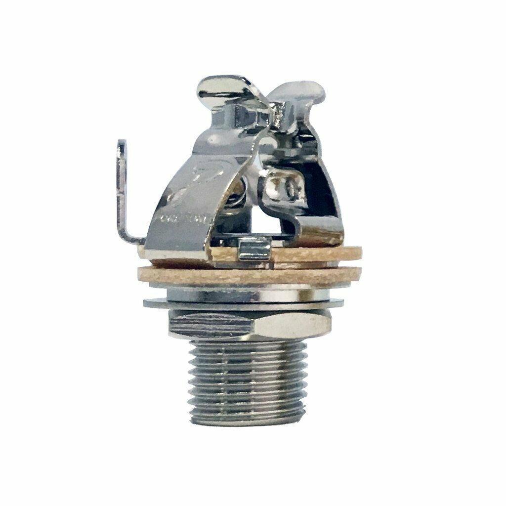 Pure Tone Multi Contact Mono 1/4" Output Jack, Nickel Ptt1 W/ Mounting Hardware