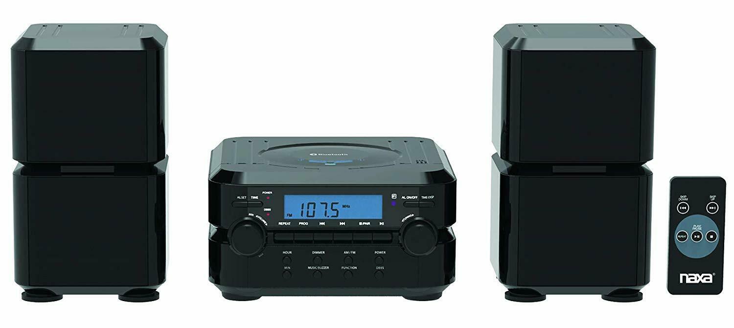 Naxa Ns-441 Bluetooth Cd Player Shelf Stereo System