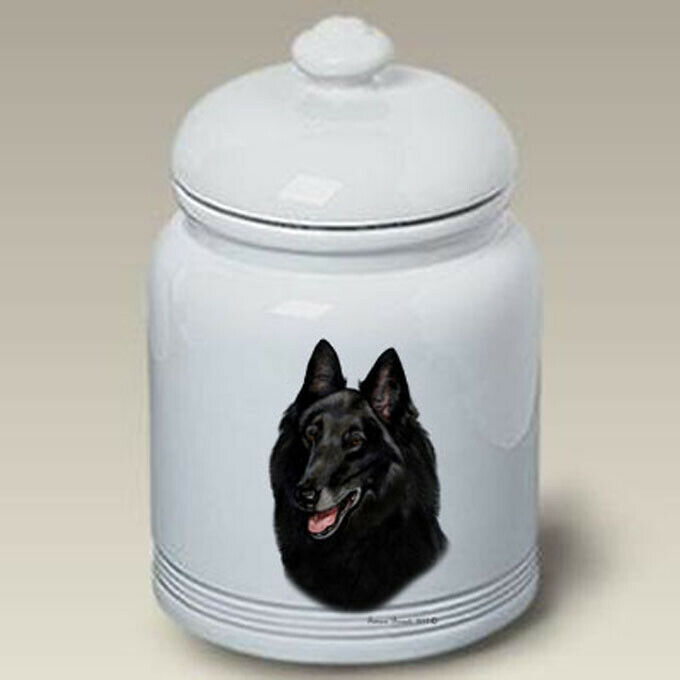 Belgian Sheepdog Ceramic Treat Jar Tb 34204