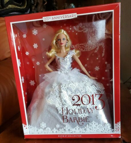 Mattel Holiday Barbie 2013 Doll 25th Anniversary Collector Edition #x8271 Niob