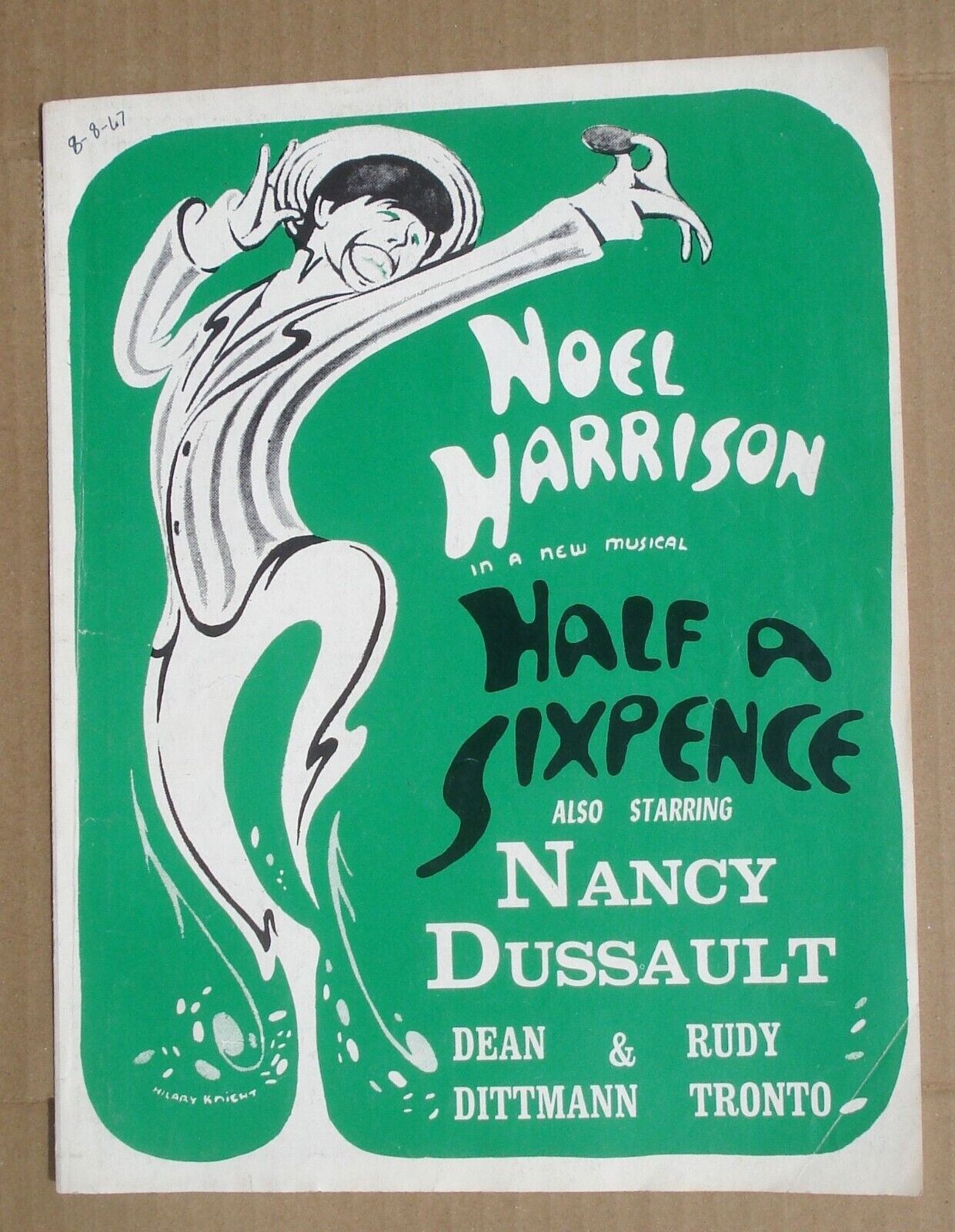 Half A Sixpence Noel Harrison Musical Vtg 1967 Theater Stage Program W/ Ephemera
