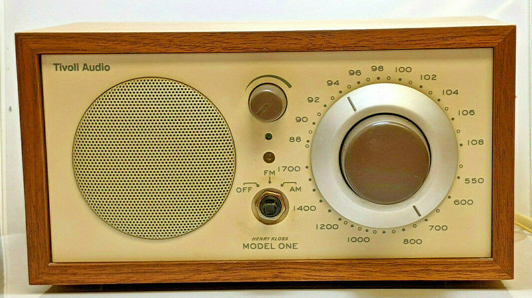 Tivoli Audio Model One Am/fm Table Radio, Walnut Beige Missing Knob Works Kloss