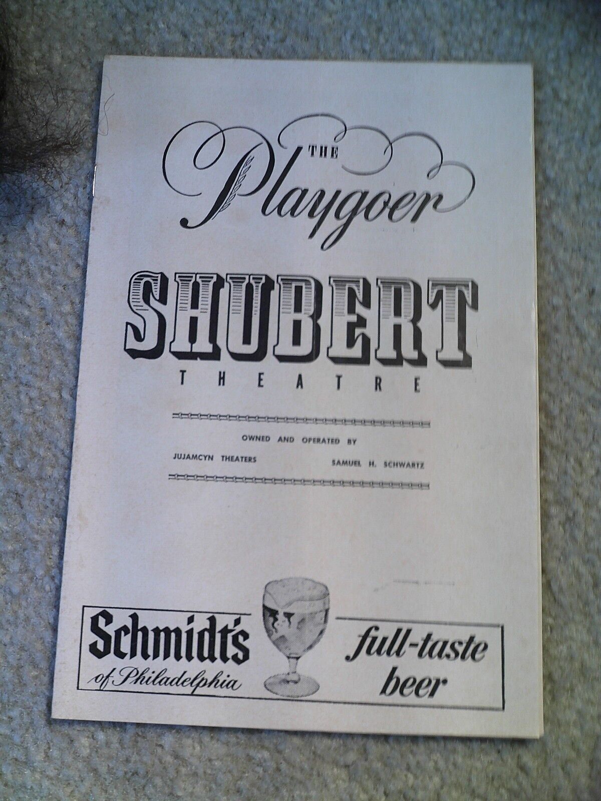 Vintage Playgoer Playbill Shubert Theatre Subways Are For Sleeping Tony Winner