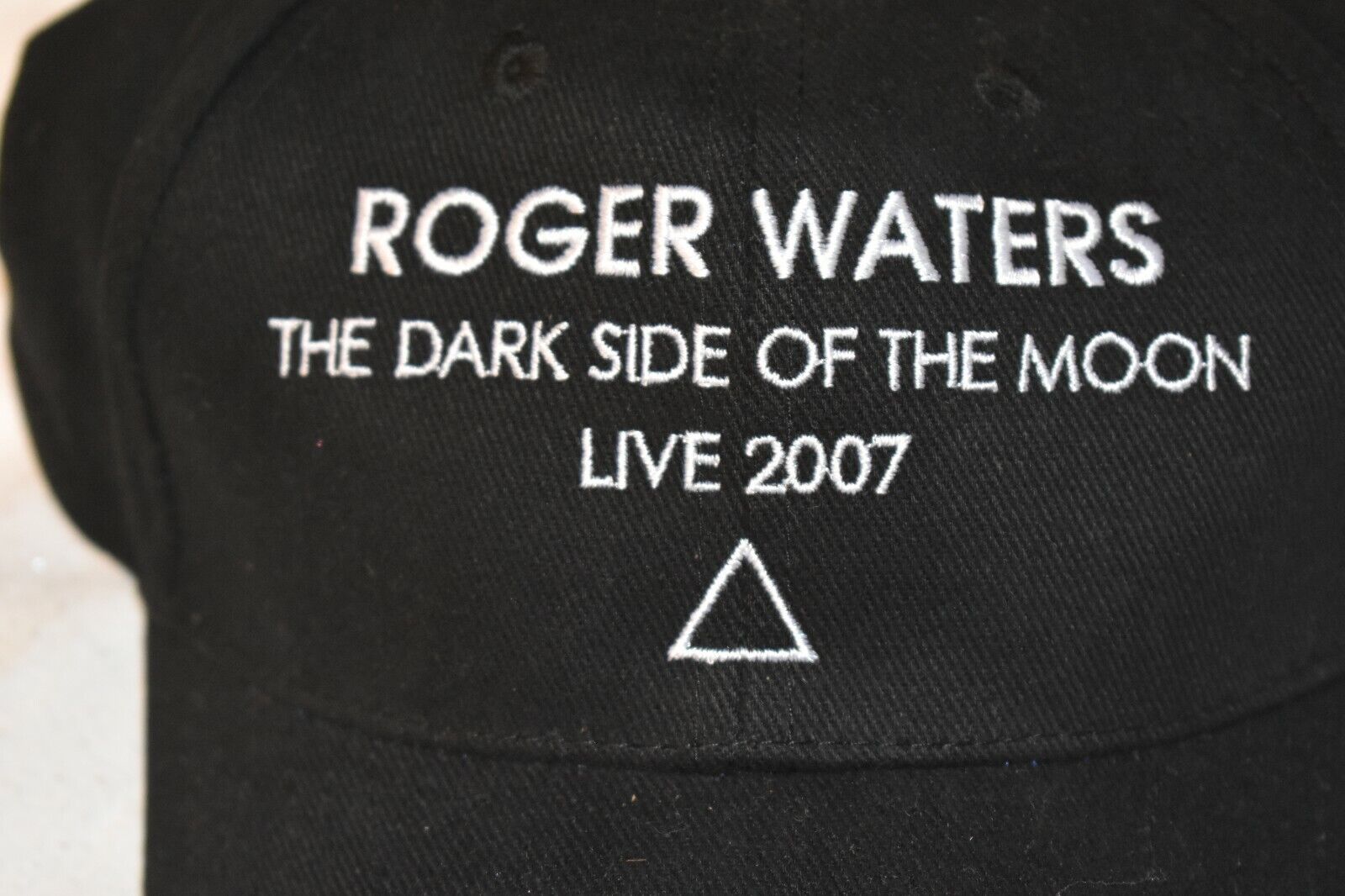 2007 Roger Waters Dsom Tour Ballcap Pink Floyd '07 Flex Fit Adjustable Hat