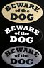 Beware Of Dog Sign / Plaque For Door Or Gate - Choose Color And Size