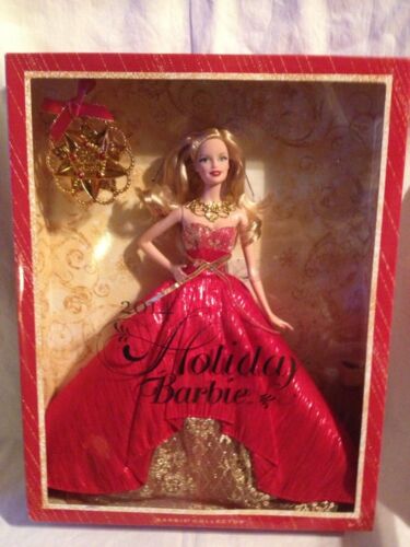 2014 Holiday Barbie W/ Blonde Hair/ & Ornament In Box, #30185, Mib/nrfb, F/s