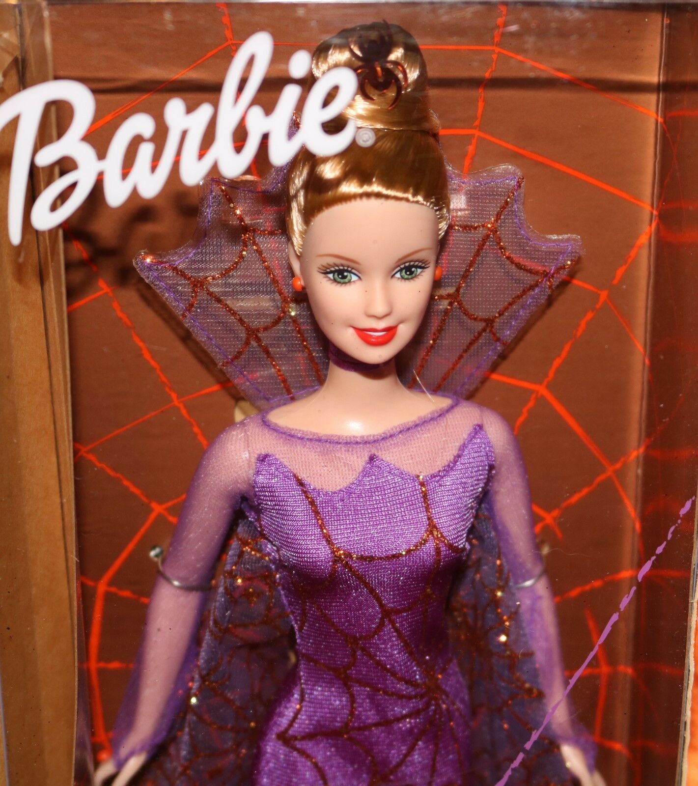 Halloween Witch  Barbie  In Spider Dress.